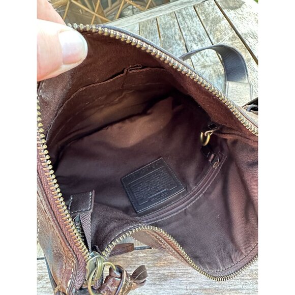 Coach Chelsea Laced Med Duffle Bag Brown Pebble Leather: Vintage 2006 Coach - Picture 12 of 12